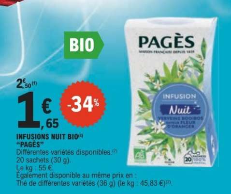 INFUSIONS NUIT BIO "PAGÈS"