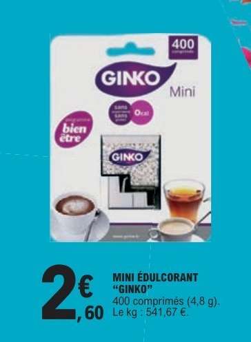 MINI ÉDULCORANT "GINKO"