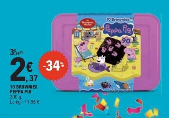 10 BROWNIES PEPPA PIG