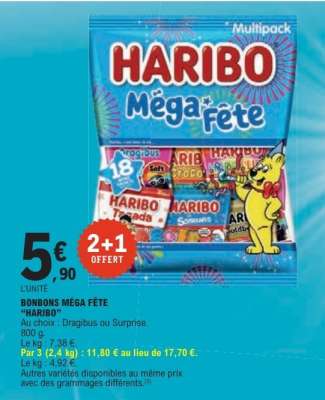Bonbons Mega Fête HARIBO