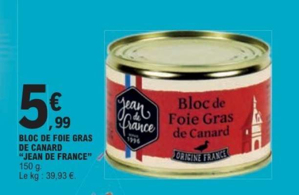 Bloc de Foie Gras de Canard "Jean de France"