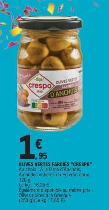 OLIVES VERTES FARCIÈS “CRESPO”