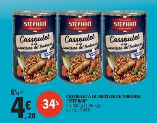 Cassoulet à la Saucisse de Toulouse 'Stephan'