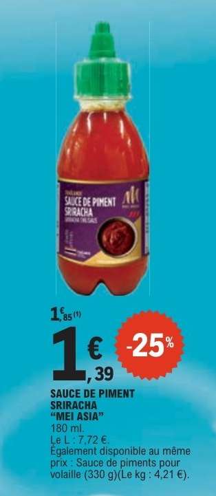 SAUCE DE PIMENT SRIRACHA "MEI ASIA"
