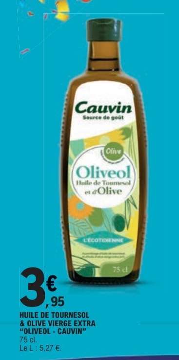 HUILE DE TOURNESOL & OLIVE VIERGE EXTRA "OLIVEOL - CAUVIN"