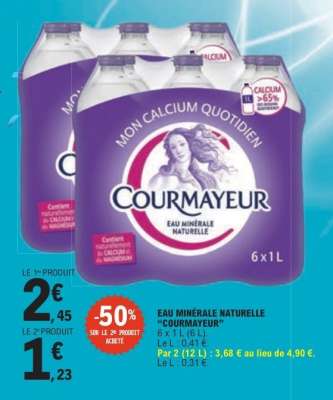 Eau Minérale Naturelle Courmayeur