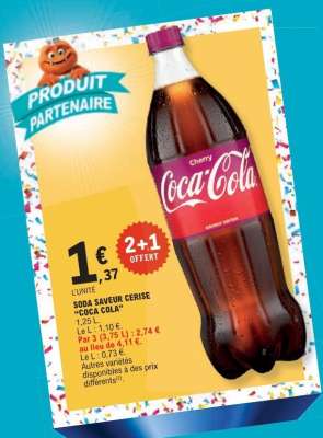 Soda saveur cerise 'Coca-Cola'