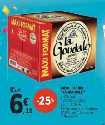 BIÈRE BLONDE 'LA GOUDALE'