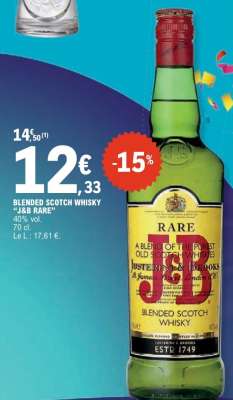 BLENDED SCOTCH WHISKY "J&B RARE"