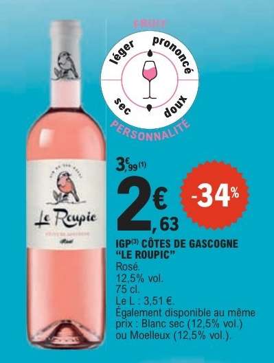 IGP CÔTES DE GASCOGNE 'LE ROUPIC'