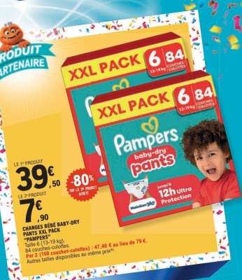 CHANGES BÉBÉ BABY-DRY PANTS XXL PACK