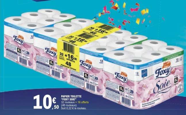 PAPIER TOILETTE "FOXY SOIE"