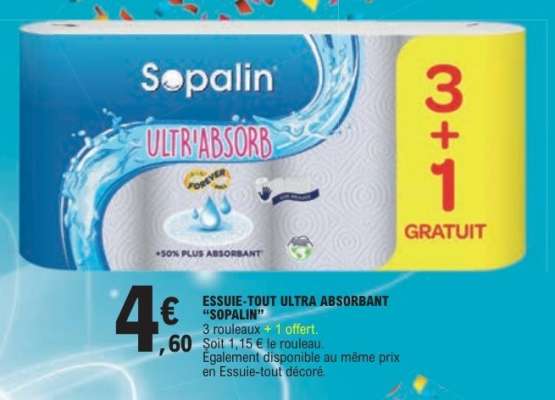 ESSUIE-TOUT ULTRA ABSORBANT 'SOPALIN'