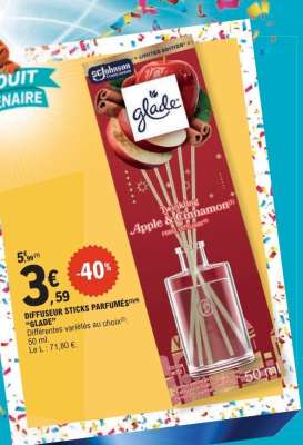 DIFFUSEUR STICKS PARFUMÉS