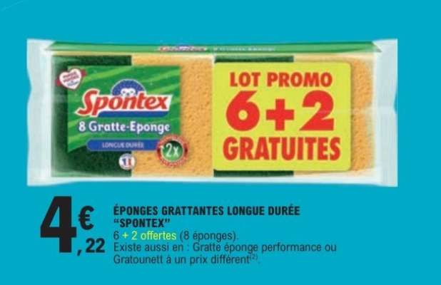 ÉPONGES GRATTANTES LONGUE DURÉE “SPONTEX”