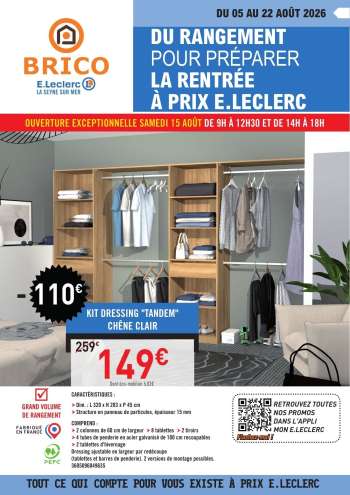 Catalogue E.Leclerc - 05/08/2026 - 22/08/2026.