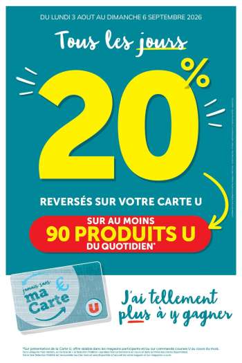 Catalogue Magasins U - 03/08/2026 - 06/09/2026.