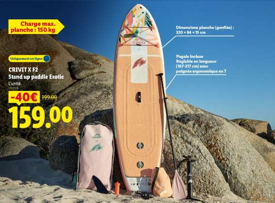 CRIVIT X F2 Stand up paddle Exotic