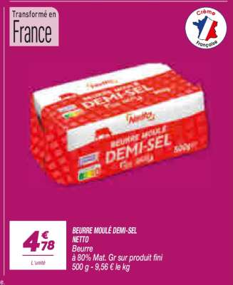 Beurre Moulé Demi-Sel