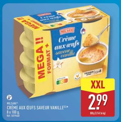 MILSANI CRÈME AUX ŒUFS SAVEUR VANILLE