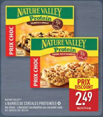 NATURE VALLEY® 4 BARRES DE CÉRÉALES PROTÉINÉES