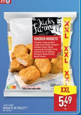 JACK'S FARM NUGGETS DE POULET