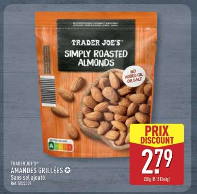 TRADER JOE'S AMANDES GRILLÉES