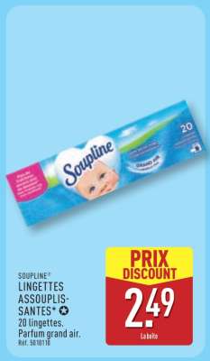 Soupline Lingettes Assouplissantes