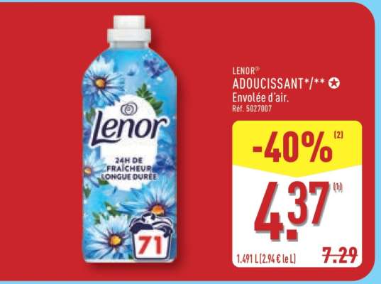 Lenor Adoucissant Envolée d'air