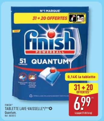 FINISH® TABLETTE LAVE-VAISSELLE Quantum