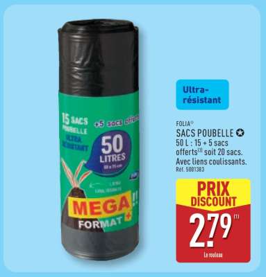FOLIA® SACS POUBELLE