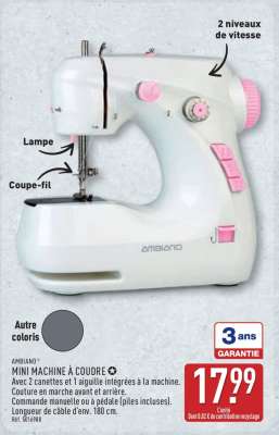 AMBIANO Mini Machine à Coudre