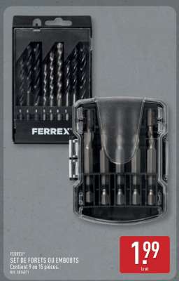 FERREX® SET DE FORETS OU EMBOUTS