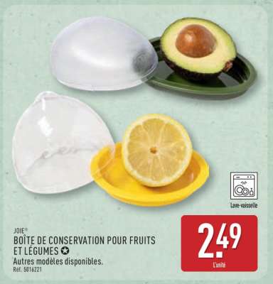 BOÎTE DE CONSERVATION POUR FRUITS ET LÉGUMES