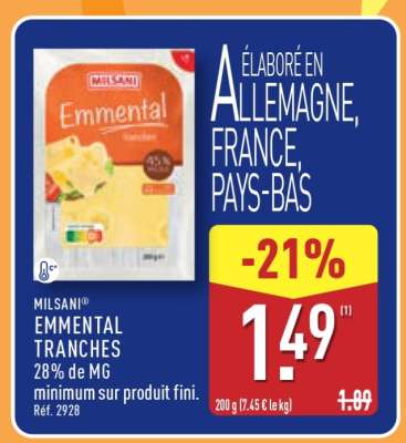 MILSANI® Emmental Tranches