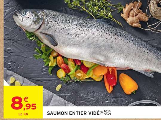 SAUMON ENTIER VIDÉ