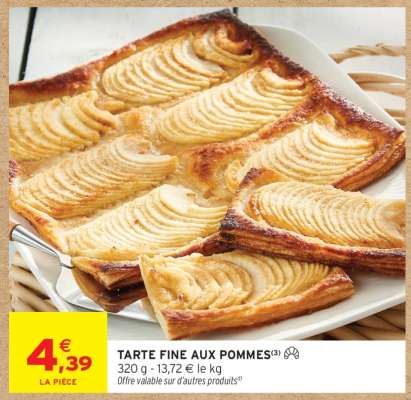 Tarte fine aux pommes