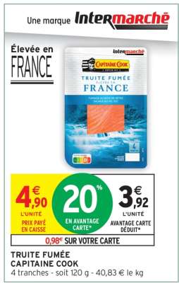 TRUITE FUMÉE CAPITAINE COOK