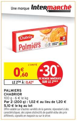 PALMIERS CHABRIOR