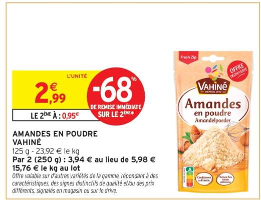 Amandes En Poudre Vahiné