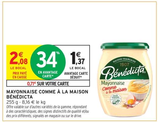 MAYONNAISE COMME À LA MAISON BÉNÉDICTA