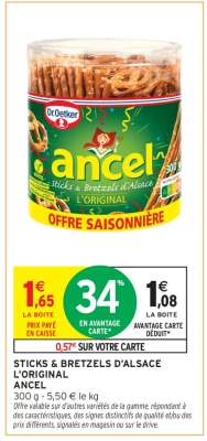 STICKS & BRETZELS D'ALSACE L'ORIGINAL ANCEL