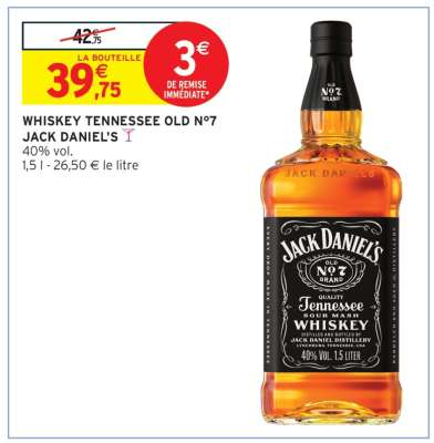 WHISKEY TENNESSEE OLD N°7 JACK DANIEL'S