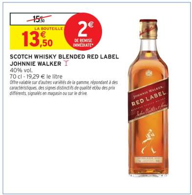 Scotch Whisky Blended Red Label Johnnie Walker