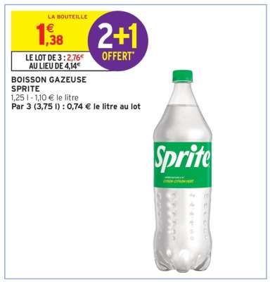 Boisson Gazeuse Sprite