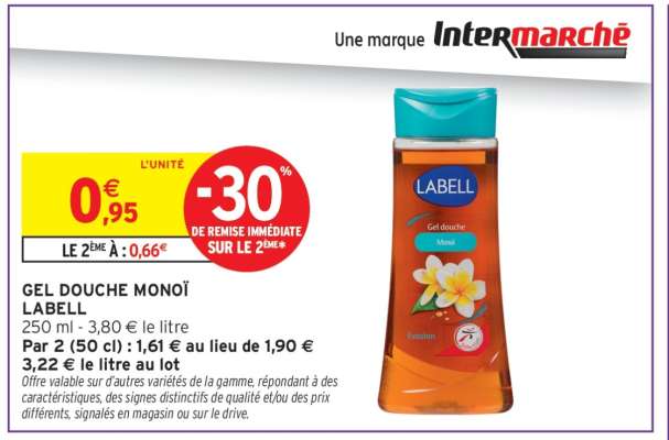 Gel Douche Monoï Labell