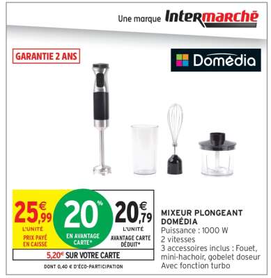 MIXEUR PLONGEANT DOMÉDIA