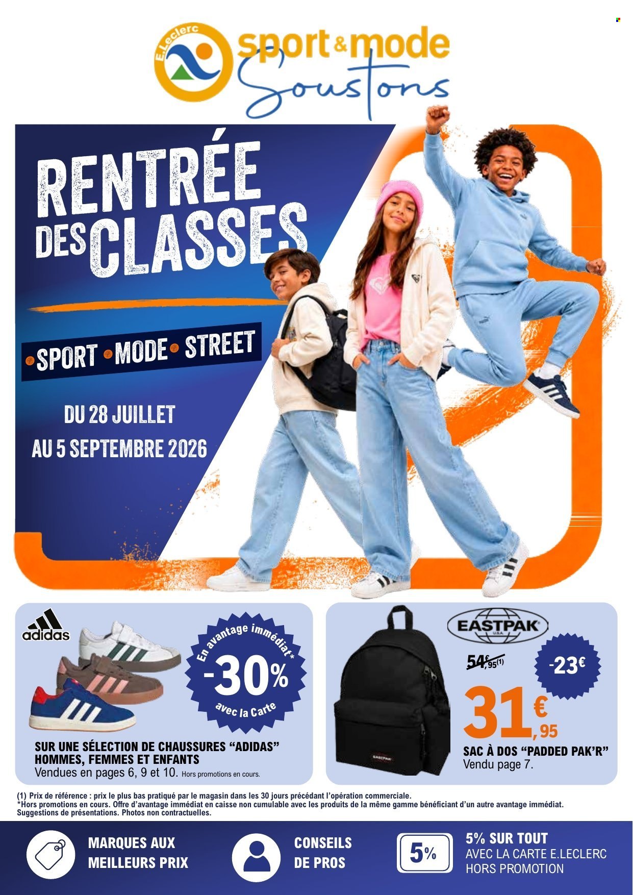 Catalogue E.Leclerc - 30/07/2026 - 05/09/2026. Page 1