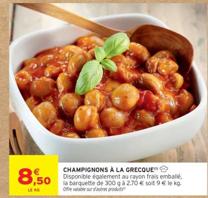 CHAMPIGNONS À LA GRECQUE