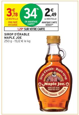 Sirop D'erable Maple Joe
